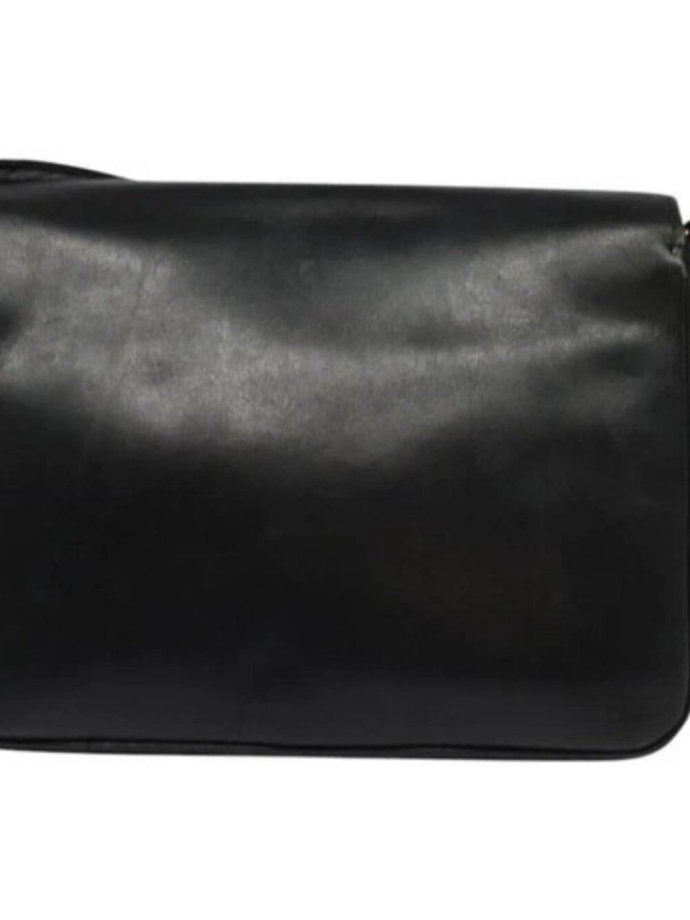 GUCCI Web Sherry Line Shoulder Bag Leather Black Gold Auth ep9327 - Picture 2 of 16